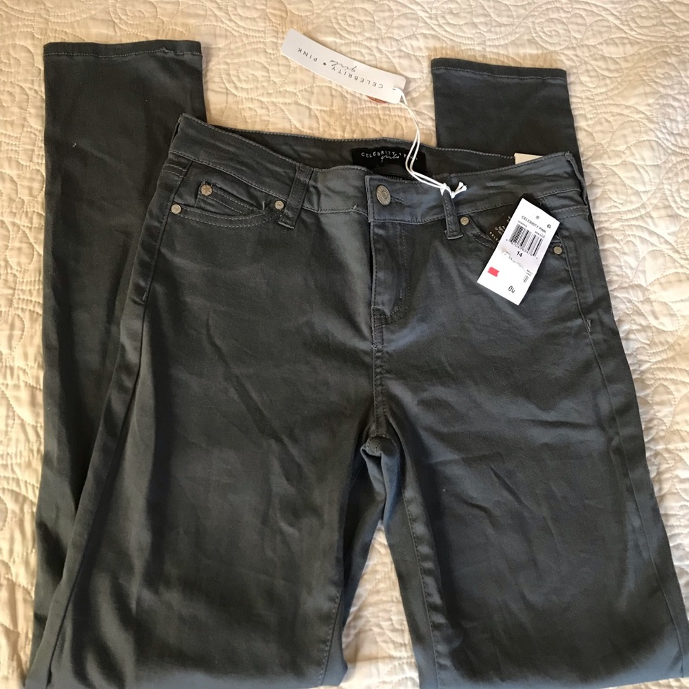 Celebrity pink girls NWT 14 deep gray